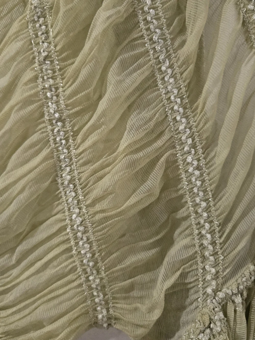 Flowy Sage Green Pleated Maxi Dress - Picture 2 of 12